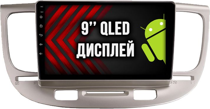 8 ядер TS105, память 8/128гб для KIA RIO (2006-2011), Android магнитола