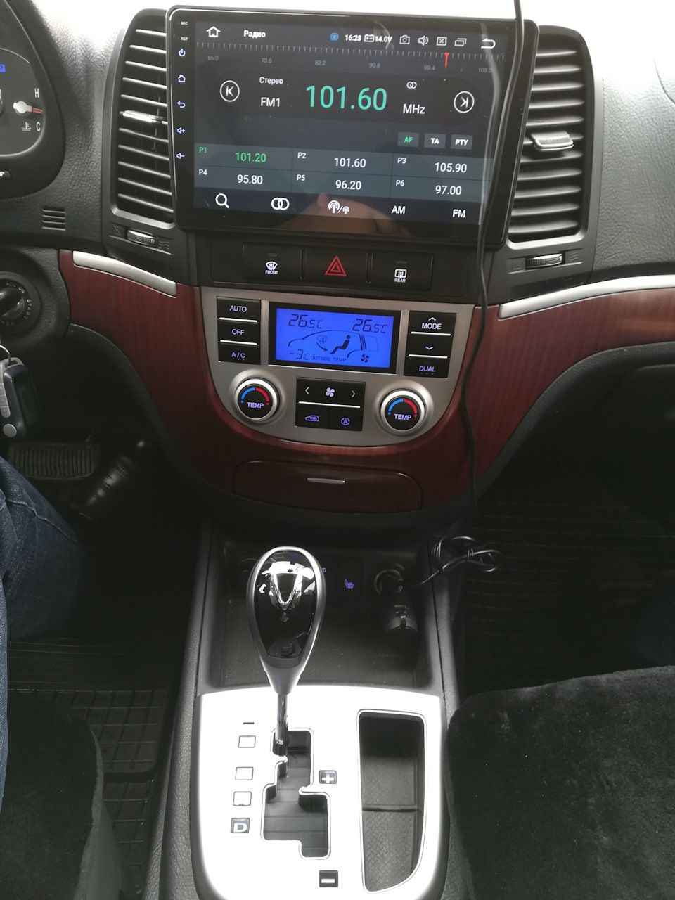 8 ядер TS105, память 4/64гб, экран 2К QLED, для HYUNDAI SANTA FE (2006-2012), Android магнитола