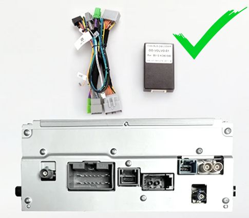 TS105, память 8/128гб для VOLVO XC60 (2008-2013), Android магнитола для комплектации без экрана