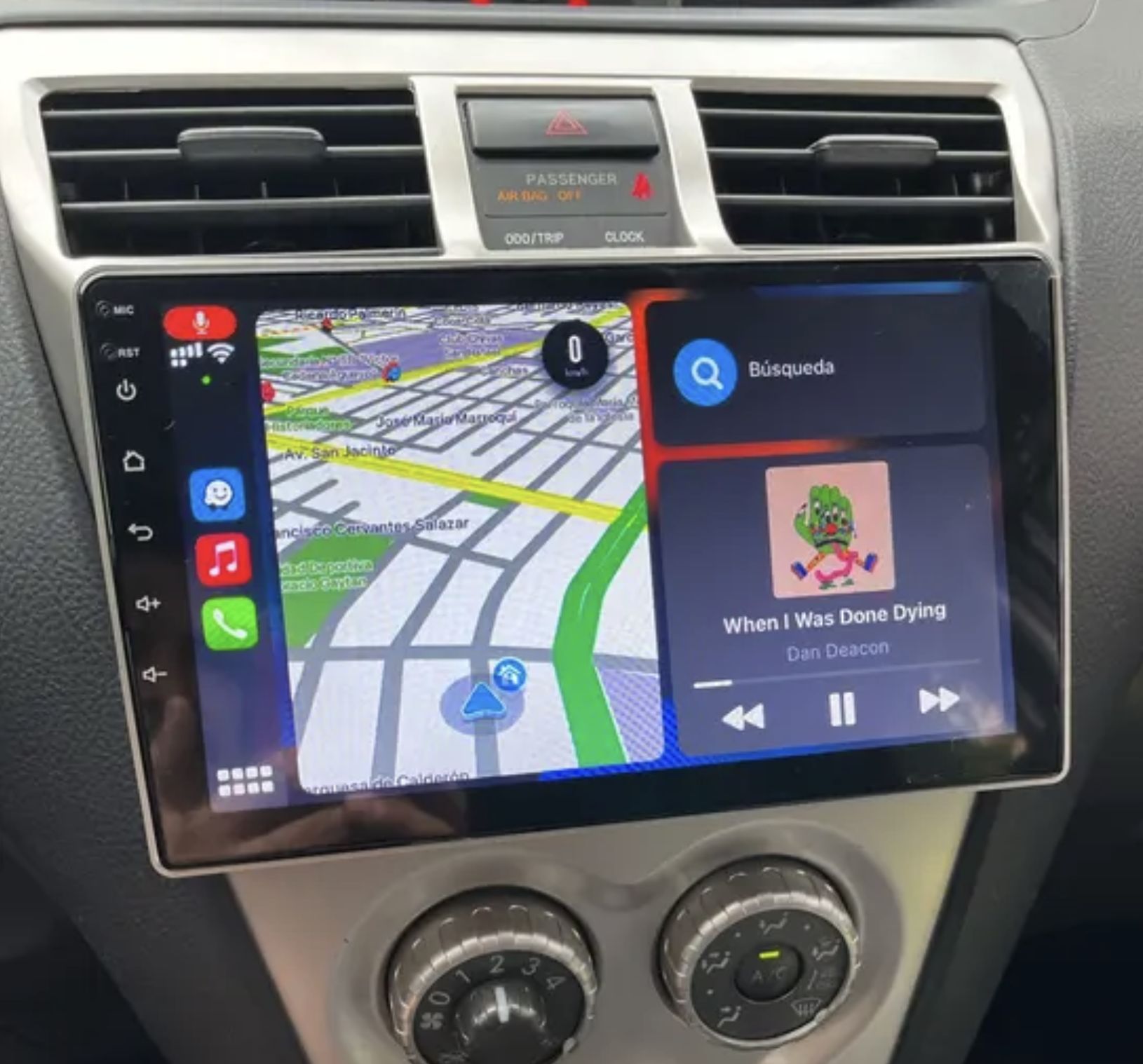 TS105, память 8/128гб для TOYOTA YARIS VITZ PLATZ - (2005-2011), Android магнитола, рамка серая