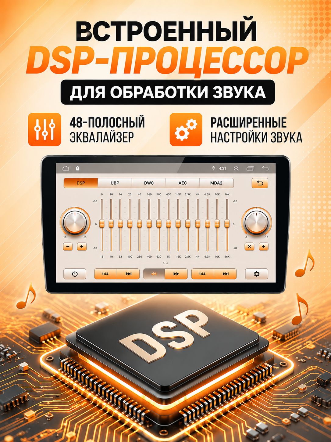 8 ядер TS105, 8гб+128гб, экран 2К, для MAZDA 6 (2012-2015), Андроид автомагнитола с Carplay и Android auto