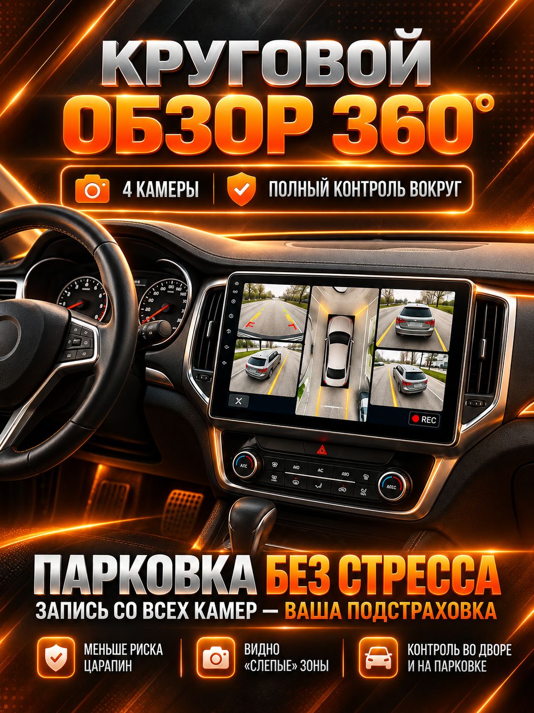 8 ядер 8гб+128гб с 360 обзором андроид магнитола для TOYOTA PRADO 150 (2017-2020) Тоета Прадо, Android TS105 с 4G LTE и Carplay