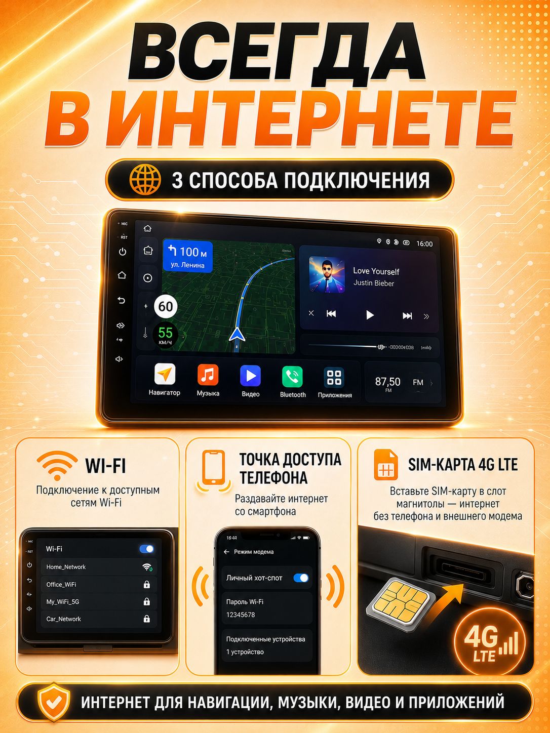 8 ядер TS105, 8гб+128гб, экран 2К, для BMW X5 E53, Андроид автомагнитола с Carplay и Android auto