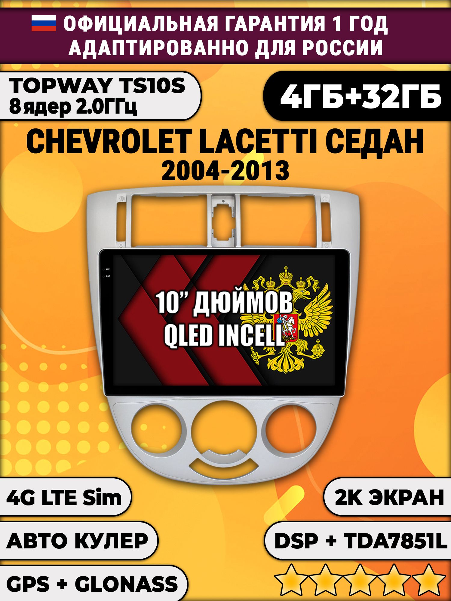 8 ядер TS10S, 4гб+32гб, 2K для CHEVROLET LACETTI, Android магнитола - Рамка под кондиционер
